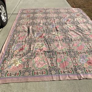 Needlepoint Style Area Rug Large 8’7” x 11’9”